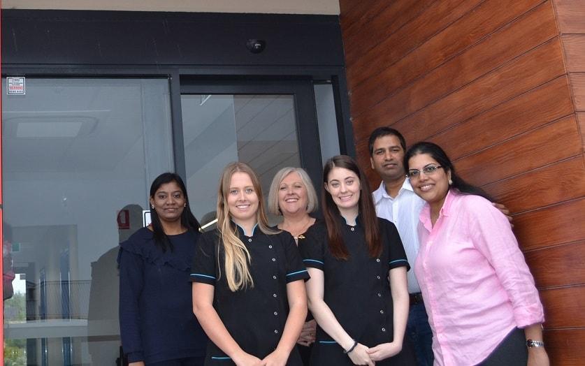 The Two Rocks Dental Care team outside the clinic
